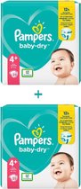 Pampers Baby-Dry - Maat 4+ (10-15kg) - 50 Luiers (2x25)