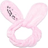 Bunny Ears pluche cosmetische band konijnenoren Helder Roze