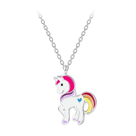 Ketting kinderen | Eenhoorn ketting | Zilveren ketting met eenhoorn/unicorn