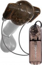 Classix Dual Vibrating Head Teaser (Black/Smoke) - Masturbators & Strokers - black/smoke - Discreet verpakt en bezorgd
