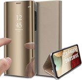 Hoesje geschikt voor Samsung Galaxy A12 - Book Case Spiegel Goud