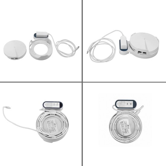 Huafly BECEMURU Wandhouder Standhouder, Wifi Beugel Houder Met Systeem Uitstekend Cord Management Voor Tp Link Deco M9 Plus Wifi 3 Pack