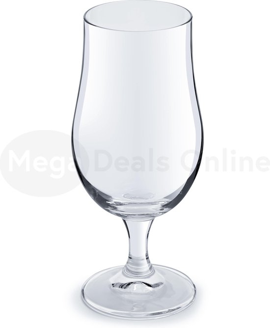 4 x Bierglazen - Bierglazen set - Bierglas - Speciaal Bier set - Voetglas - Bierglas op voet - 370ml