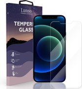 Lunso Geschikt voor iPhone 12 Pro Max - Gehard Beschermglas - Full Cover Tempered Glass