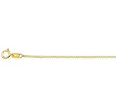 Robimex Collection 925 Zilveren Gourmet ketting 50 cm 1.2 mm breed Goldplated