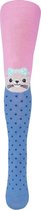 Kindermailllot -Polkadotpoesje -Roze en Blauw- Maat 92/98