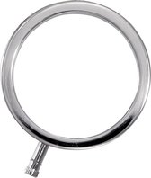 48mm Solid Metal Cock Ring - Electric Stim Device - silver - Discreet verpakt en bezorgd