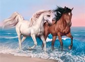 Diamond Painting - Paarden - Canvas 65x50cm