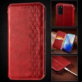 Leren Bookcase voor Samsung Galaxy S20 | Hoogwaardig PU Leren Hoesje | Lederen Wallet Case | Kaarthouder | Portemonnee | Rood