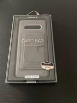 puloka Samsung S9 Plus card bag genuine leather hoes - Zwart