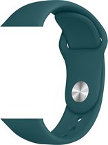 Donker Groen sport bandje geschikt voor Apple Smartwatch 42/44 mm M/L – YOUNIQ – iWatch Series 1/2/3/4/5/6/SE - Horloge Band Strap geschikt voor Apple watch