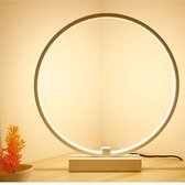 LED Tafellamp - Cirkel - 30cm diameter - Wit