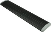 Brievenbus klep/tochtklep zwart 34 x 7 cm - aluminium - Isolatie - Brievenbuskleppen - Tochtwering