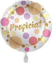 Everloon - Folieballon - Proficiat - 43cm - Voor Verjaardag