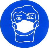 Pickup Pictogram rond diameter 20 cm - Ademhalingsmasker verplicht