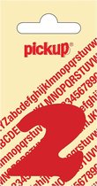 Pickup plakcijfer CooperBlack 40 mm - rood 2