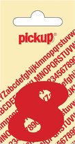 Pickup plakcijfer CooperBlack 40 mm - rood 8