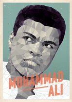 Celebrity Poster - Mohammad Ali - Wandposter 60 x 40 cm