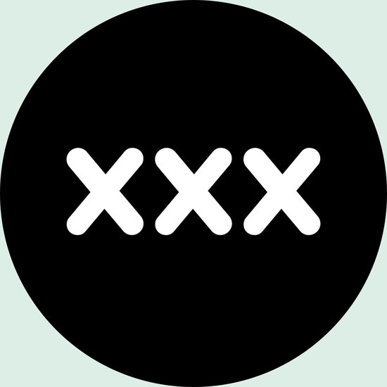 BBTT design muurcirkel 'XXX' (witte xxx-jes) Ø 25 cm | muurcirkel | wanddecoratie | wandcirkel | BBTT design