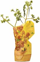 Tiny Miracles - Duurzame Design Vaas - Paper Vase Cover - Van Gogh - Sunflowers - Large