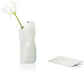 Tiny Miracles - Duurzame Design Vaas - Paper Vase Cover - Light Grey Tones - Small
