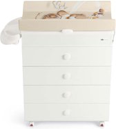 CAM Changing Station Asia Drawer Chest - Commode - Bianco - Made in Italy