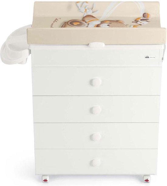  - CAM Changing Station Asia Drawer Chest - Commode - Bianco - Made in Italy