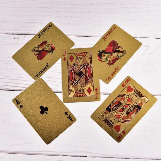 Thumbnail van een extra afbeelding van het spel ✿ Brenlux - Speelkaarten - Kaartspel - Waterproof kaarten - Gouden kaarten - Poker kaarten - Speelkaarten waterdicht - Potje kaarten