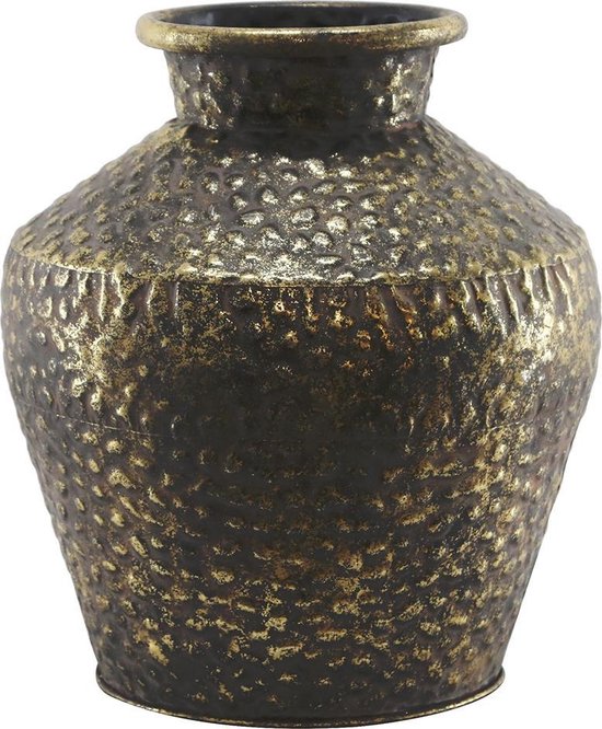 onthouden Siësta voor eeuwig Metalen vaas in goud kleur | bol.com