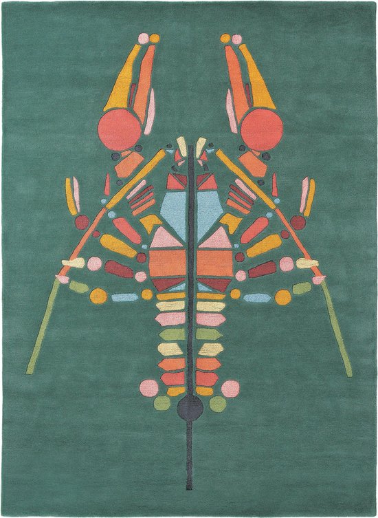 Ted Baker - Emerging Lobster Green 160407 Vloerkleed - 170x240  - Rechthoek - Laagpolig Tapijt - Modern - Groen, Meerkleurig