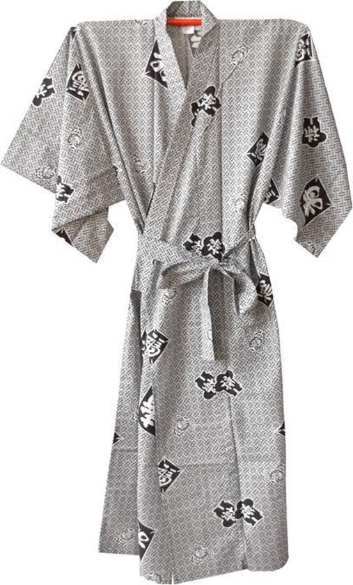 TA-HWA - Japanse Kimono - Heren Yukata - Zwart - Kotobuki - One Size | bol