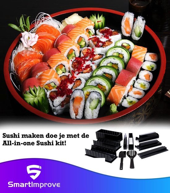Componeren Contour het dossier Sushi Maker - XXL Sushi Set - Sushi kit - Incl. 2 Paar Chopsticks - Sushi  Maken All In... | bol.com