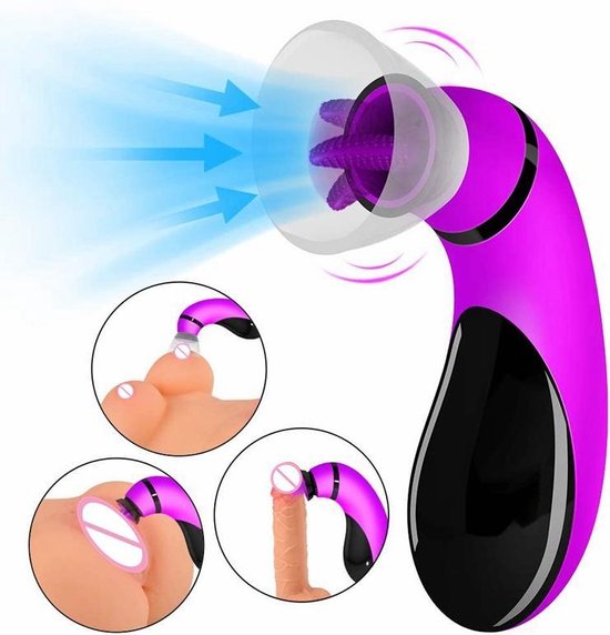 Exclusive angel - Hot Vagina Tong Vibrator - tepel Suction Cup - Vibrating Massager - krachtige Oral Sucking Sex Machine