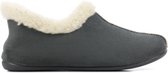 CM Comfort Vrouwen Suède    Harde zool  Pantoffels / dichte Sloffen - 66648000 - Grijs - Maat 40