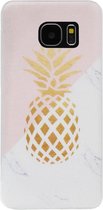 ADEL Siliconen Back Cover Softcase Hoesje voor Samsung Galaxy S7 Edge - Ananas