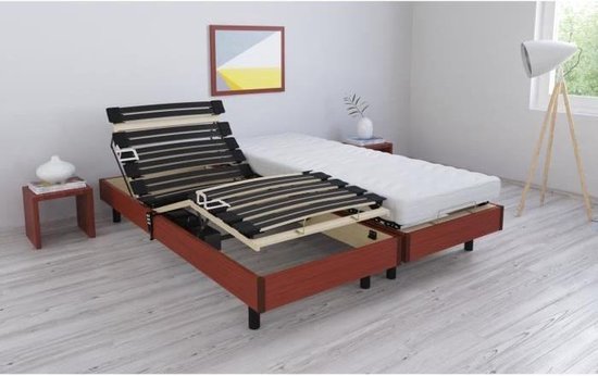 RODA Relaxatieset matras + elektrische bedbodem 2 x 80 x 200 cm - Schuim -  14 cm -... | bol.com