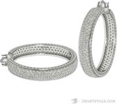 Juwelier Zwartevalk - Zilveren (gerhodineerd) Oorbellen met zirkonia