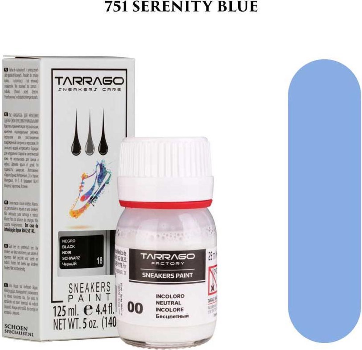 Tarrago Sneakers Paint 25ml - 751 Serenity blue
