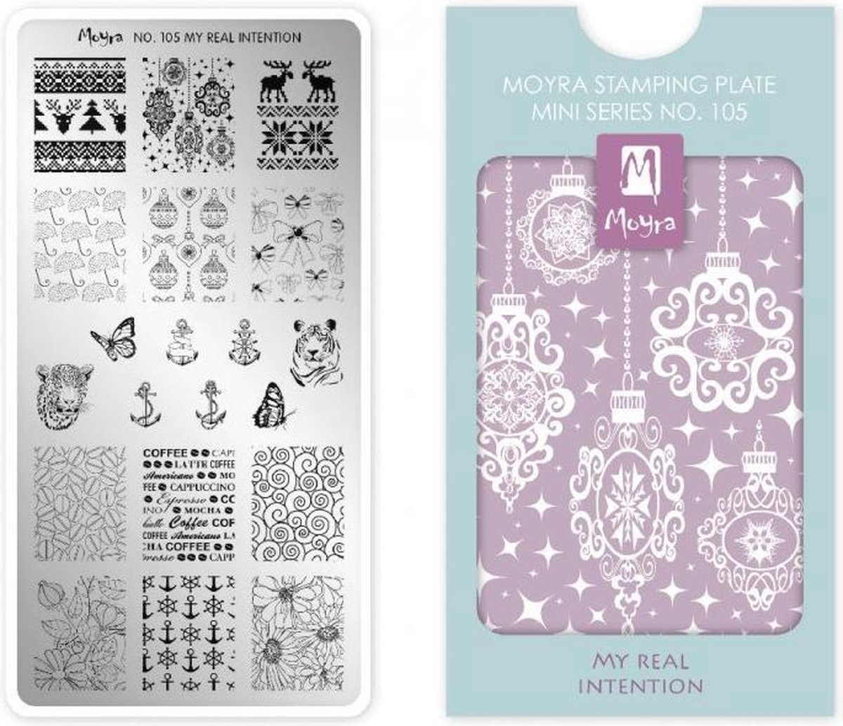 Goedkoopste Moyra Mini Stamping Plate 105 My Real Intention