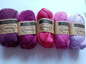 Scheepjes Catona All Purple3 5x50gr