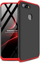 360 full body case voor Oppo AX7 - zwart / rood