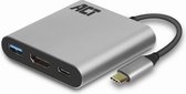 USB C Hub 3 in 1 met aluminium behuizing – 4K HDMI – USB 3.0 – USB Type C – ACT AC7022