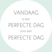 BBTT design muurcirkel 'Perfecte dag' Ø 25 cm | muurcirkel | wanddecoratie | wandcirkel | BBTT design