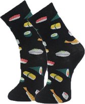 Sushi sokken - Unisex - One Size - zwart