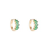 Crystal Love Oorbellen - 14 K Vergulde - Dames Oorbellen