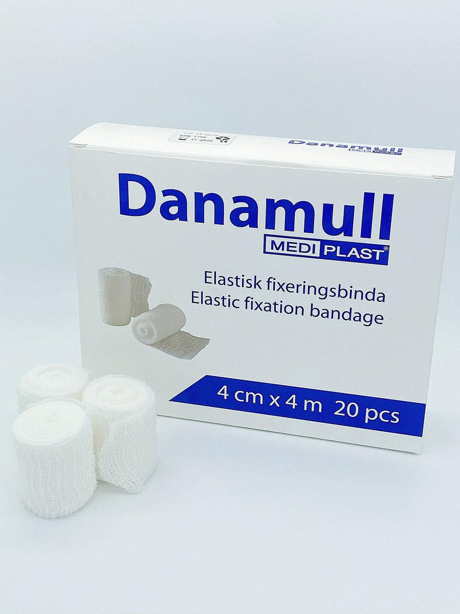 Goedkoopste Danamull Elastisch Gaasverband 4cm x 4m - Doos 20 stuks