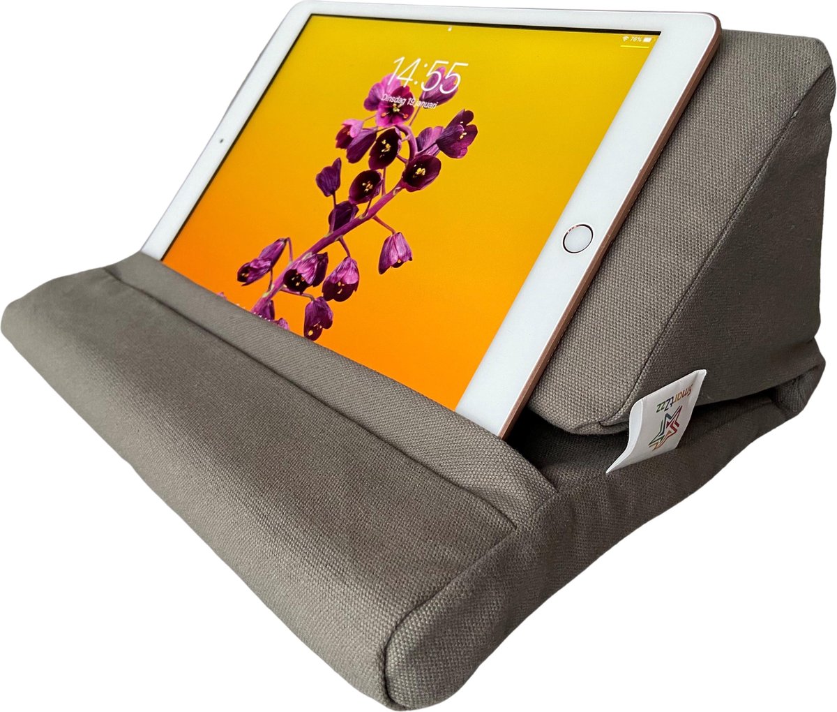 SmartZzz® - Tablethouder - Universeel - Pillow Pad / Schootkussen - Grijs - Wasbaar