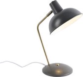 QAZQA milou - Moderne Bureaulamp - 1 lichts - H 380 mm - Grijs -  Woonkamer | Slaapkamer | Keuken