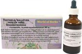 World of herbs fytotherapie testikel / balletjes indalen hond (50 ML)