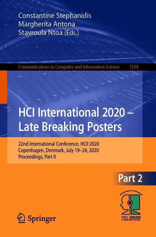 Springer Nature Proceedings Computer Science 2 - HCI Interna ... - cover